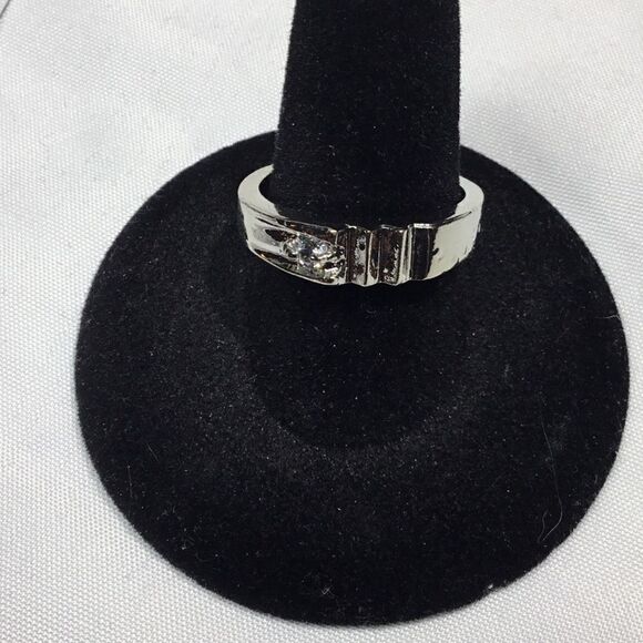 Unique Ridges Wedding Band (UC3) - Picture 1 of 5